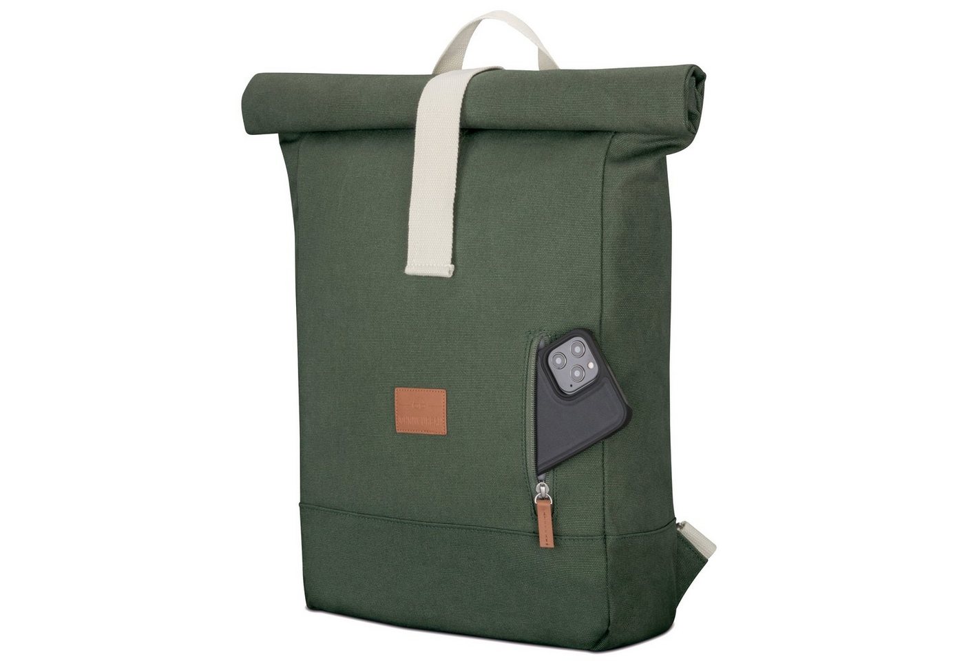 Johnny Urban Cityrucksack Adam Large, Rolltop Damen Herren, Laptop Fach, Wasserabweisend