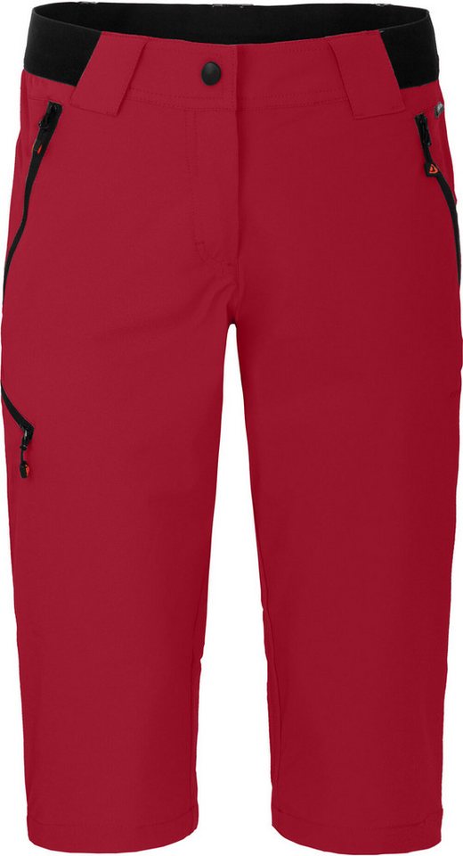 Bergson Outdoorhose VIDAA COMFORT Capri Damen 3/4 Wanderhose, leicht, strapazierfähig, Normalgrößen, rot Bild 2