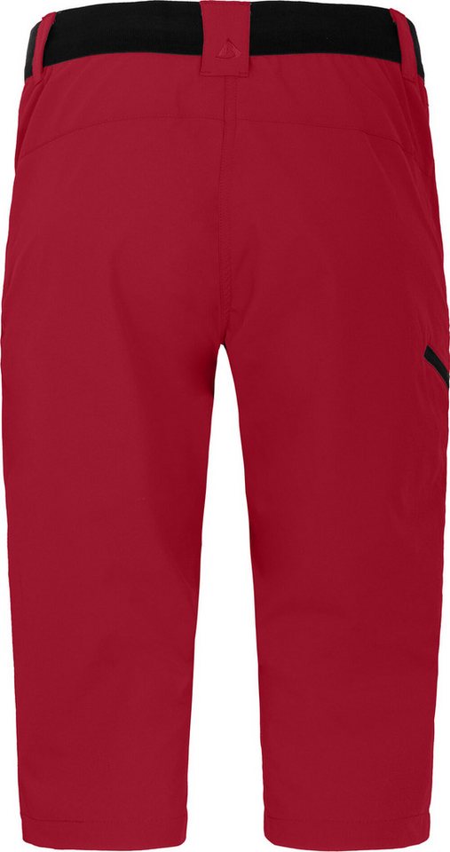 Bergson Outdoorhose VIDAA COMFORT Capri Damen 3/4 Wanderhose, leicht, strapazierfähig, Normalgrößen, rot Bild 5