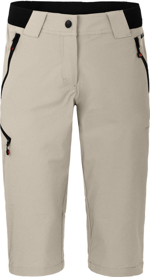 Bergson Outdoorhose VIDAA COMFORT Capri Damen 3/4 Wanderhose, leicht, strapazierfähig, Normalgrößen, beige Bild 3