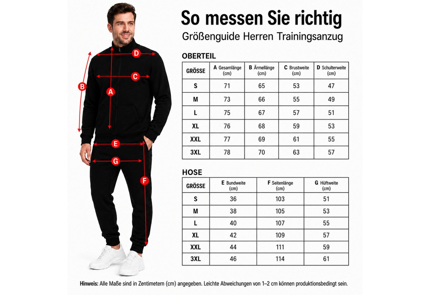 L.gonline Jogginganzug (2-tlg., Zipperjacke und Hose), Fitness Freizeit Casual Bild 3