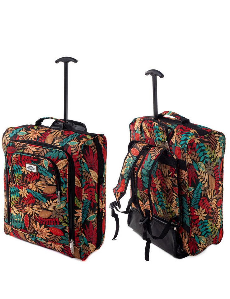 Granori Handgepäckkoffer 55x40x20 cm, Leichter 2-in-1 Reisekoffer mit Rollen (Trolley) 40 L, IATA konform, auch als Rucksack nutzbar Bild 3