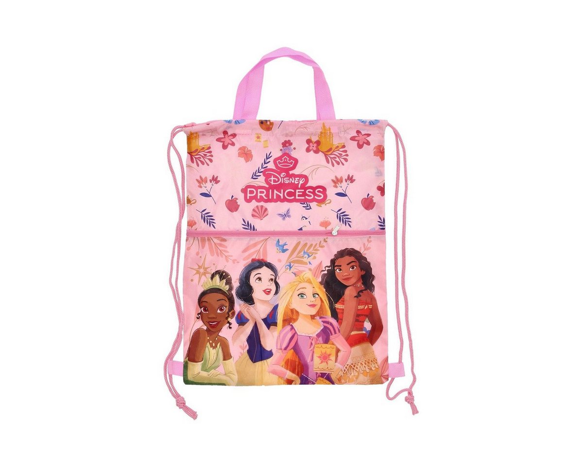 Disney Princess Turnbeutel - Sportbeutel 45x34,5 cm für Kinder (1-tlg), ideal für Sportbekleidung, perfekt für Reisen oder unterwegs Bild 2
