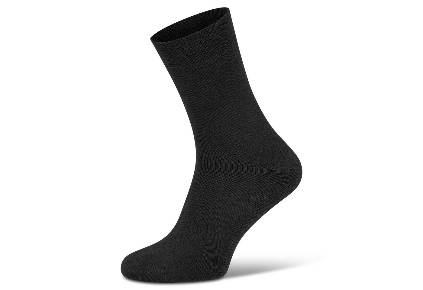 footart Thermosocken Bambus Viskose warmes Vollfrottee druckfrei ohne Gummi schwarz (2er Pack) atmungsaktiv, feuchtigkeitsableitend