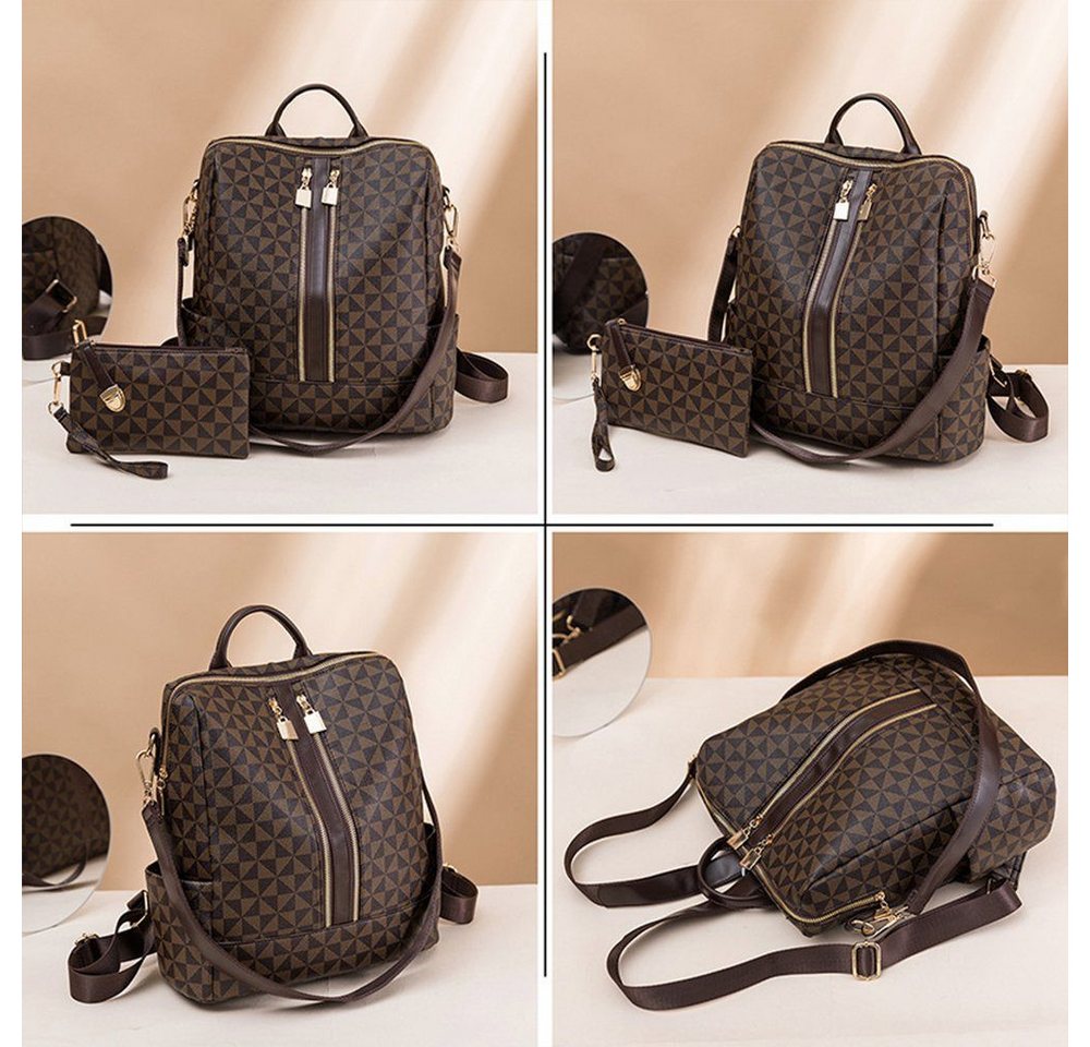feinlux Rucksack Laptop-Rucksack (Packung, Schulrucksack, Reiserucksack), Großes Fassungsvermögen Ordentliche Aufbewahrung Robust und stylisch Bild 4