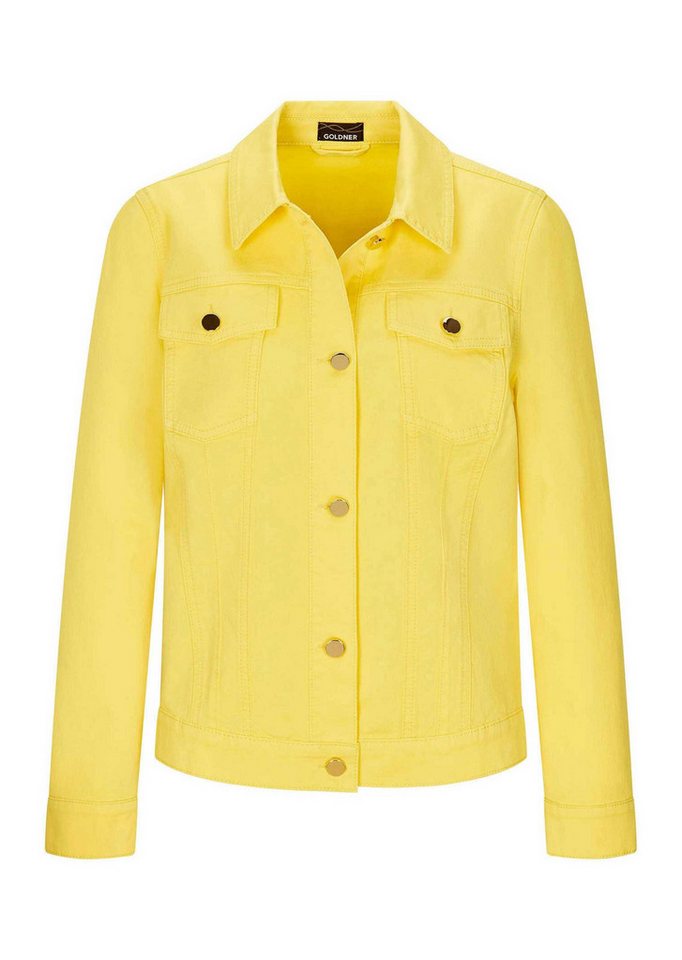 GOLDNER Outdoorjacke Baumwolljacke mit edlen Ziernähten Denimjacke mit Hemdkragen, Knopfleiste, Taschen und Langarm Bild 3