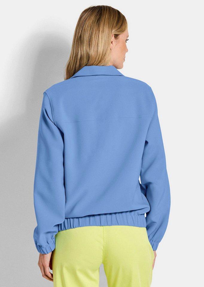 GOLDNER Outdoorjacke Sommerjacke mit Hemdkragen Freizeitjacke mit Knopfleiste, Gummibündchen, Taschen und Langarm Bild 2