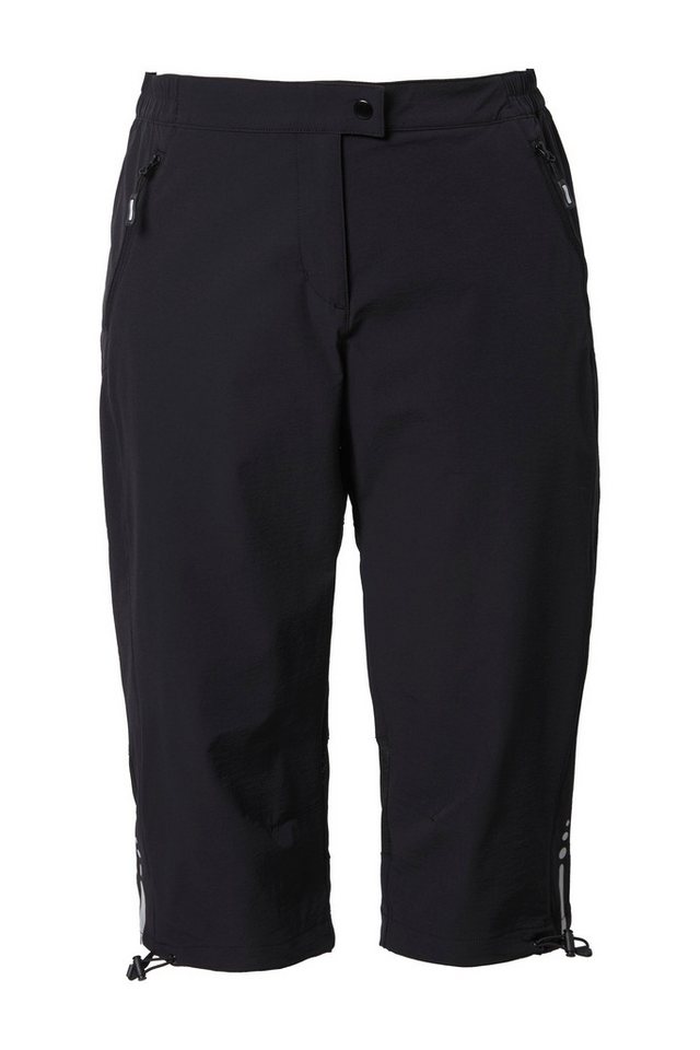 Ulla Popken Funktionshose Funktions-Stretchcapri gerades Bein