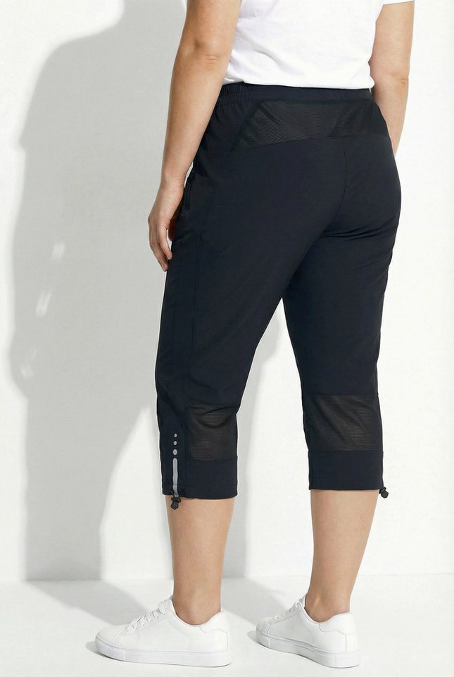 Ulla Popken Funktionshose Funktions-Stretchcapri gerades Bein Bild 3
