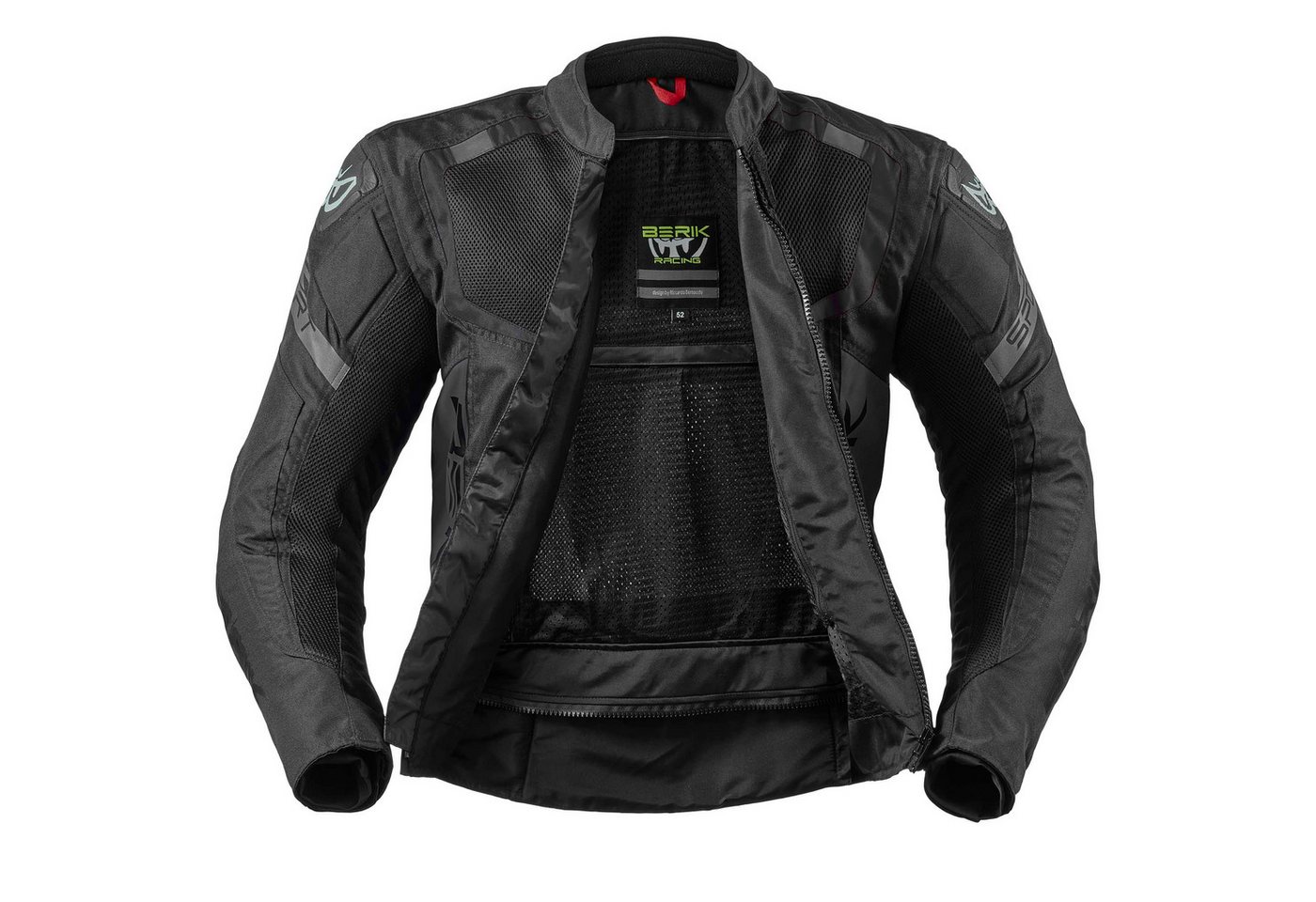 Berik Motorradjacke X-Speed 2 Motorrad Textiljacke Verbindungsreißverschluss,Ellenbogenprotektoren enthalten,herausn Bild 3