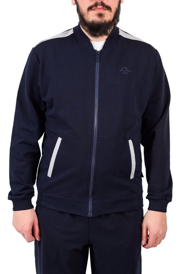 Authentic Klein Sportanzug Herren Sport und Freizeitanzug Marine - Silbermelange Bild 2