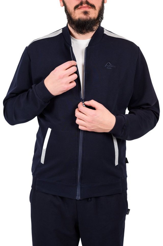 Authentic Klein Sportanzug Herren Sport und Freizeitanzug Marine - Silbermelange Bild 3