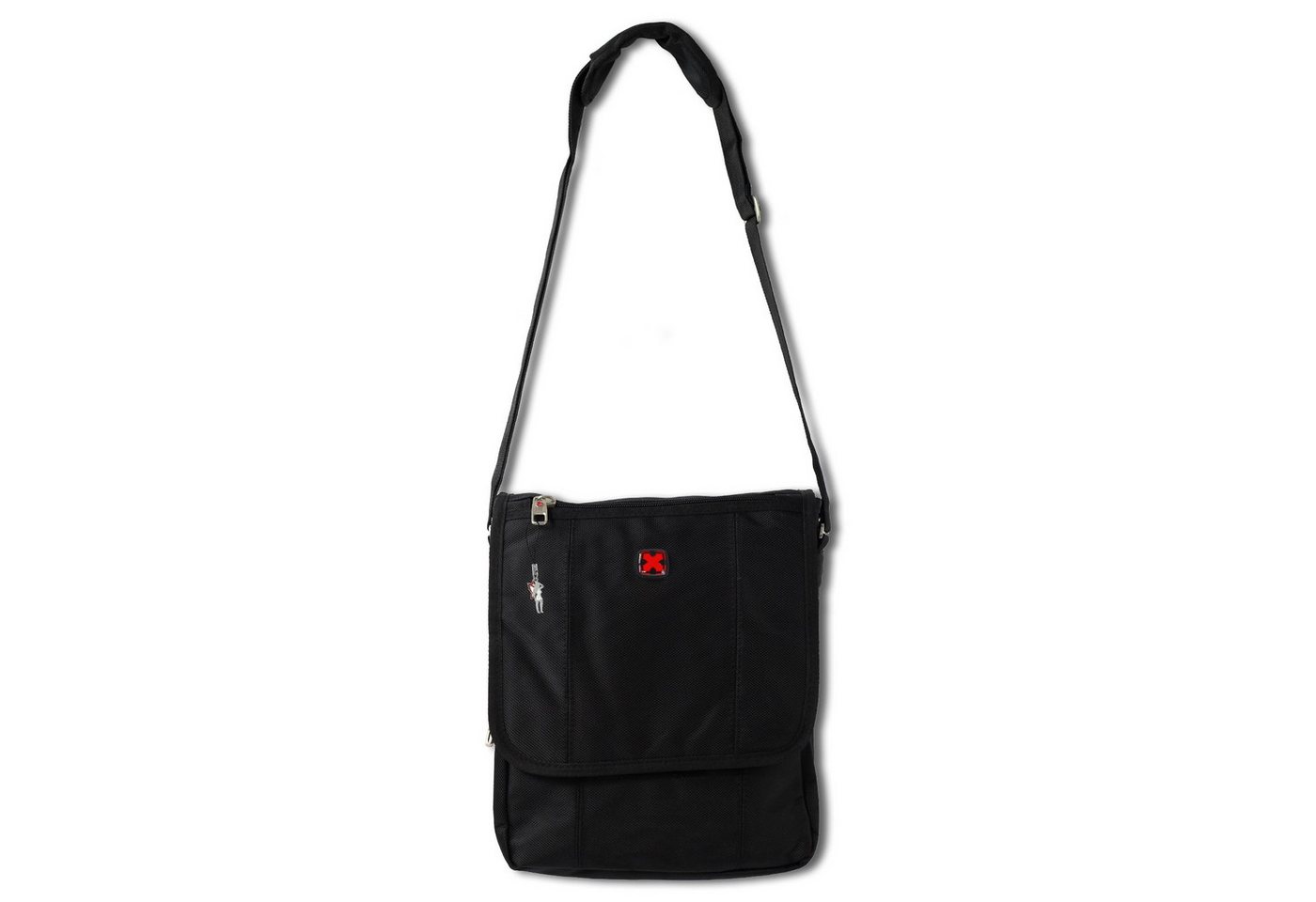 Travel N Meet Messenger Bag Travel N Meet Damen Herren Umhängetasche (Messenger Bag), Herren Messenger Bag, Flugbegleiter Polyester, schwarz ca. 24cm Bild 4