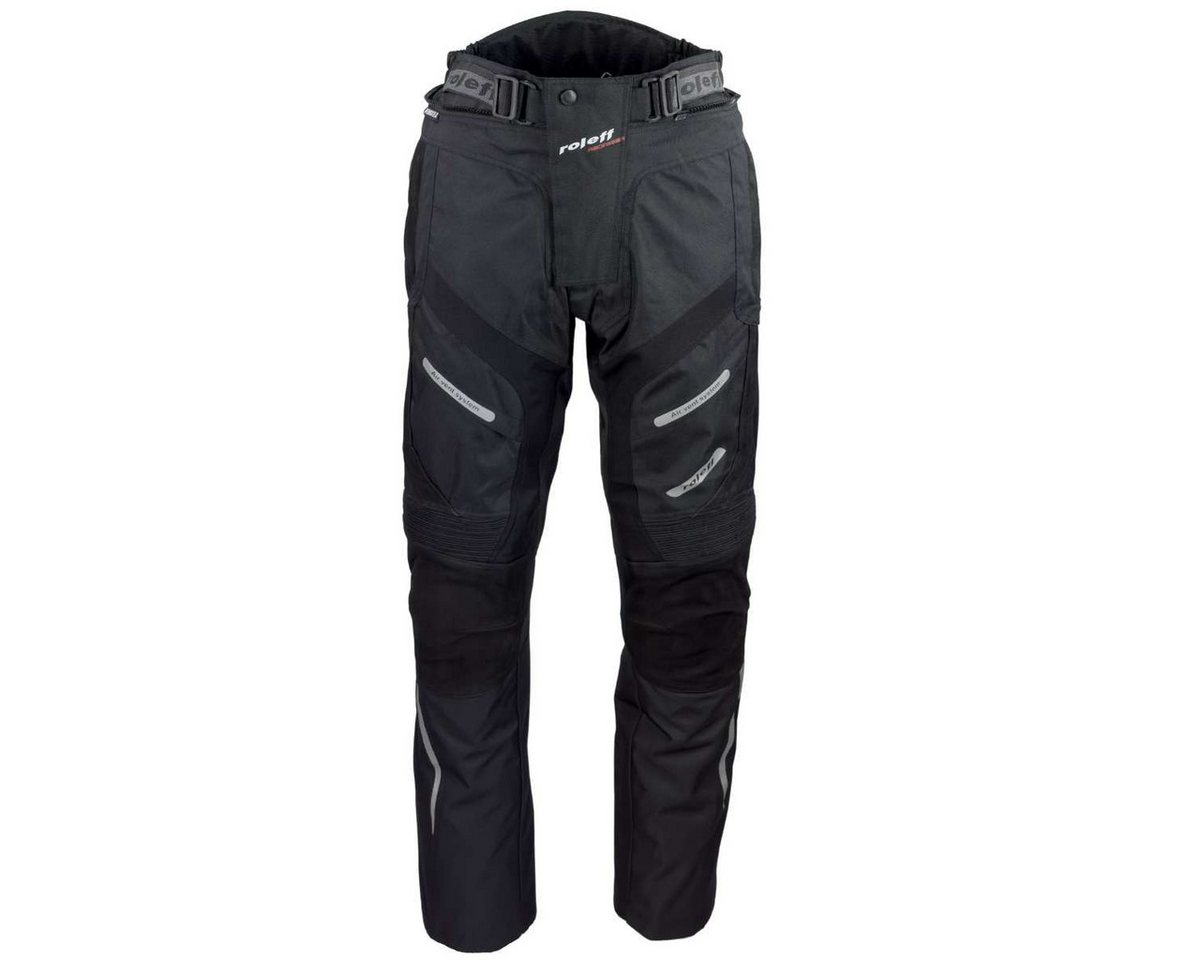 roleff Motorradhose RO460 - Nubukleder, wasserdicht, atmungsaktiv, Protektoren & Belüftung auch in großen Größen