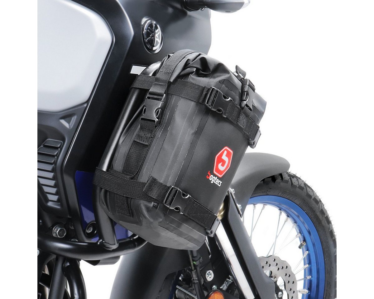 Bagtecs Rahmentasche Set 2x Motorrad Sturzbügeltasche für Schutzbügel # K4 wasserdicht 10 L