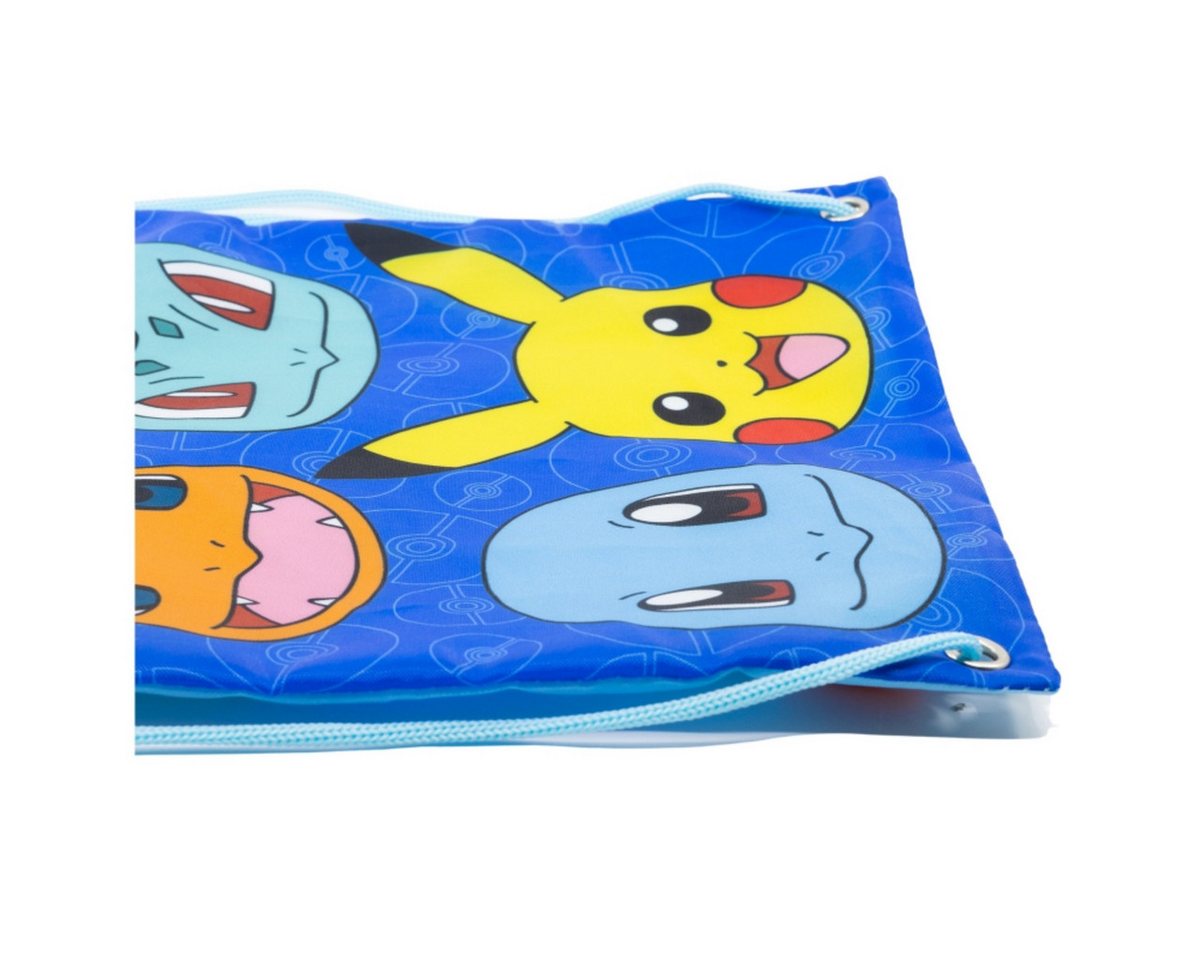 Storline Turnbeutel Pokémon Lunchbag mit Kordelzug für Kinder Ausflüge & Snacks Bild 2