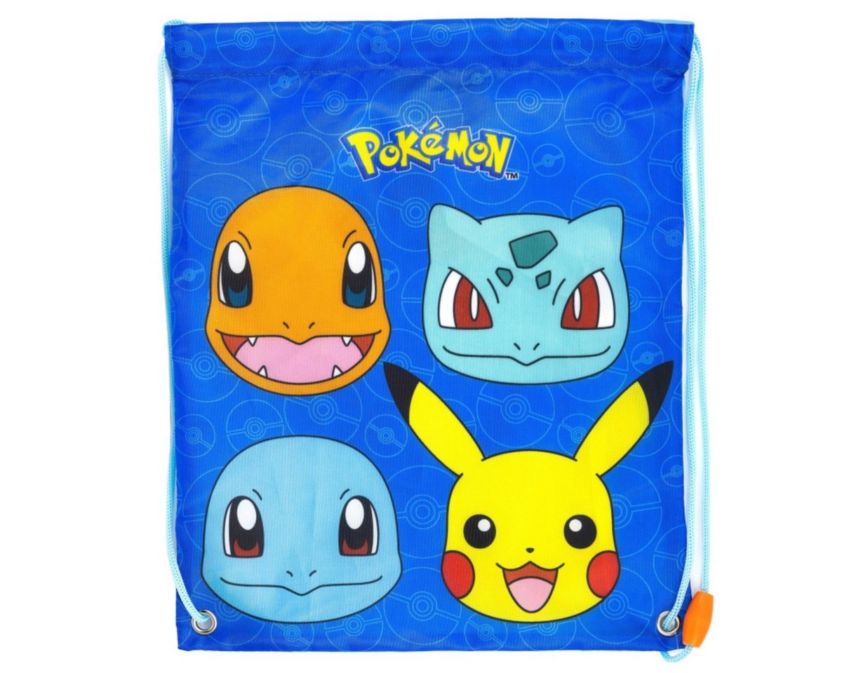 Storline Turnbeutel Pokémon Lunchbag mit Kordelzug für Kinder Ausflüge & Snacks Bild 3