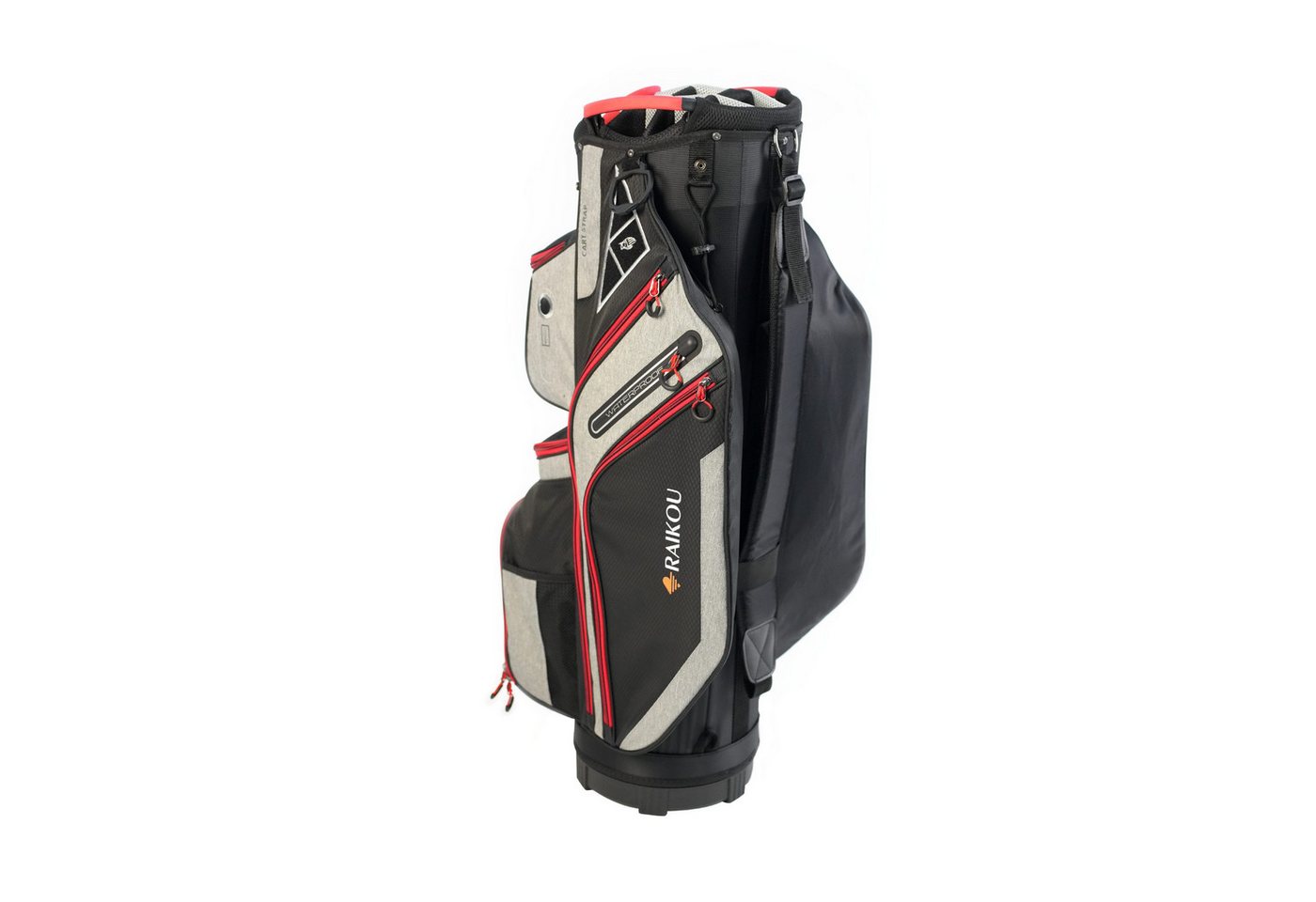 M-Diamant Golfballtasche Golftasche Cartbag Wasserdicht 14-fach 9 Taschen Trolley kompatibel, 14-fach Divider, Kühlfach, Wertsachenfach, wasserabweisend, trolley Bild 2