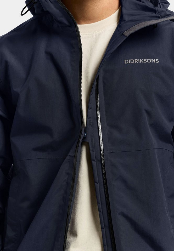 Didriksons Outdoorjacke mit Kapuze mit Taschen