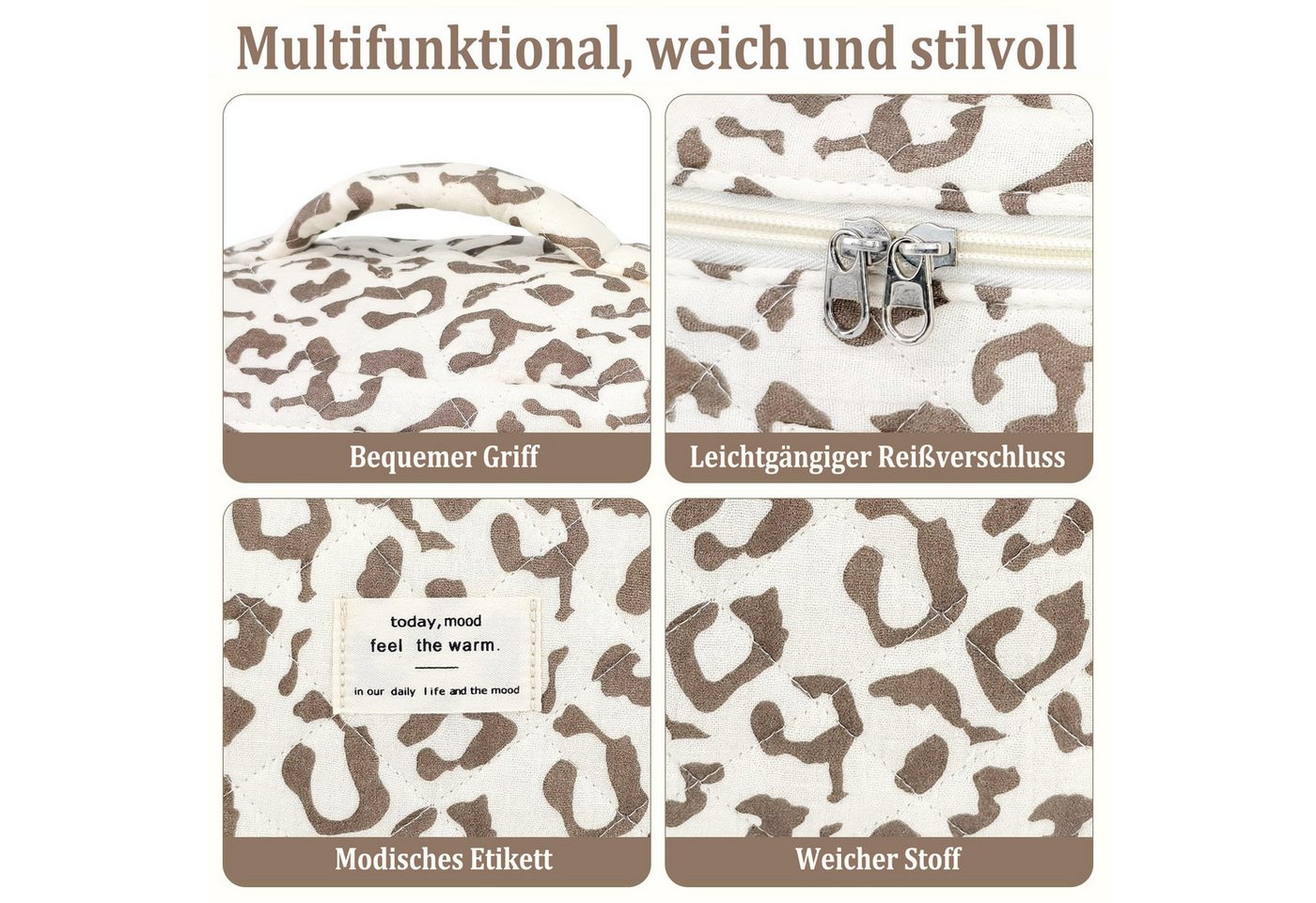 Zaewry Kosmetiktasche 3-teiliges Kosmetiktaschen-Set für Damen, Cord-Kulturbeutel, Kosmetik-Aufbewahrungstasche, Reise-Kosmetiktasche