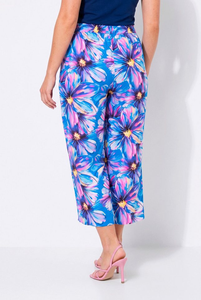 Angel of Style Funktionshose Hose weites gerades Bein Blüten-Muster Bild 2