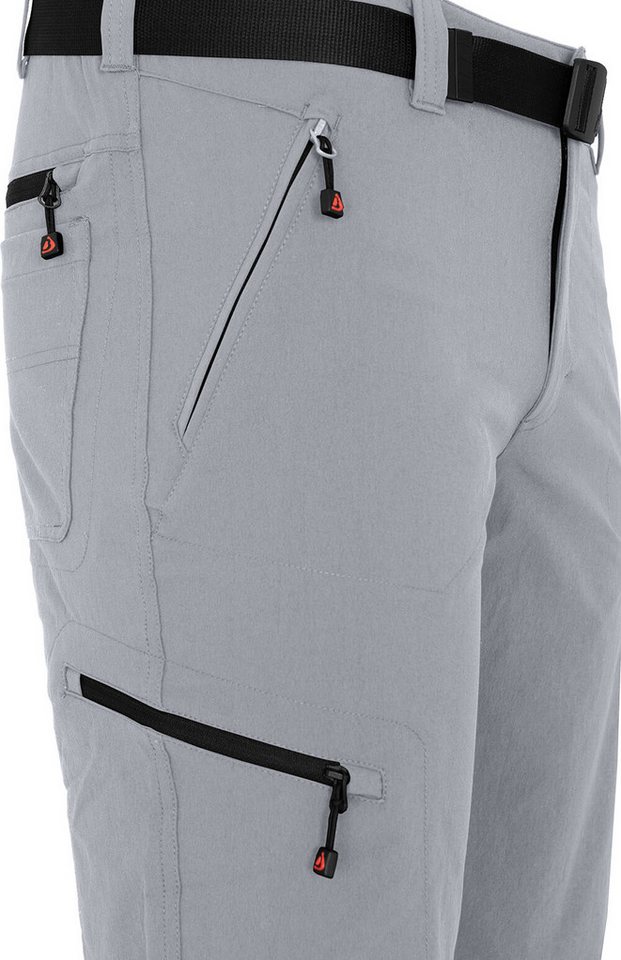 Bergson Outdoorhose REDWOOD BERMUDA Herren Wandershorts, vielseitig, pflegeleicht, Normalgrößen, hellgrau Bild 3