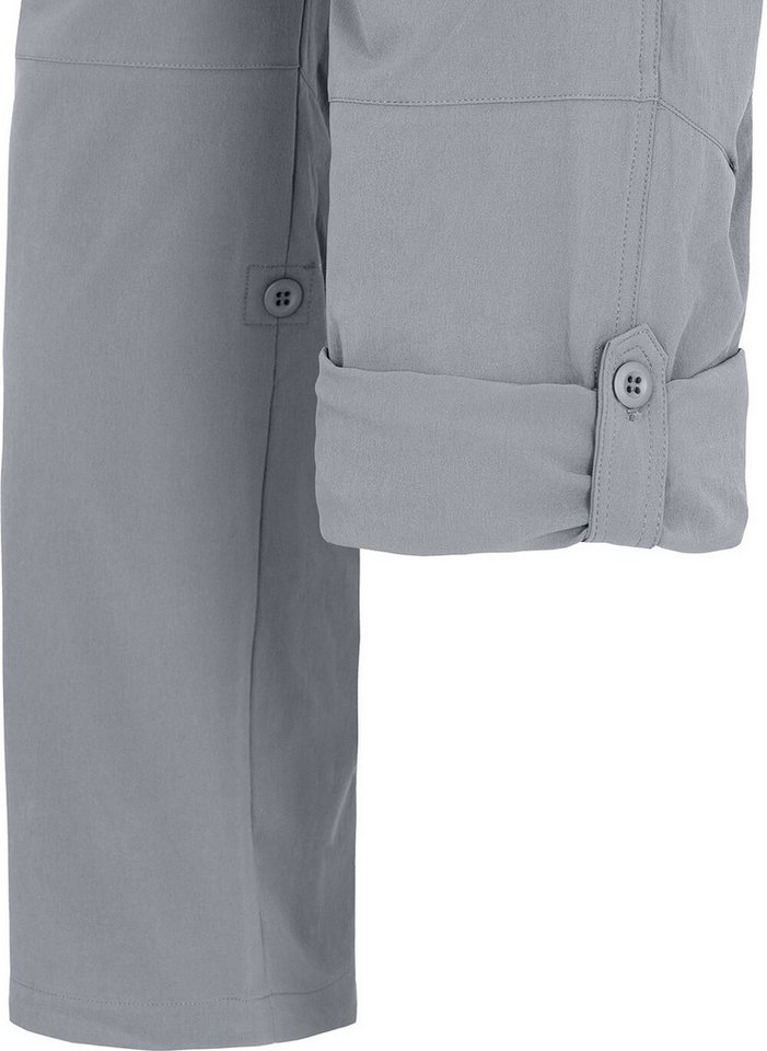 Bergson Outdoorhose REDWOOD Herren Wanderhose, vielseitig, pflegeleicht, Normalgrößen, hellgrau