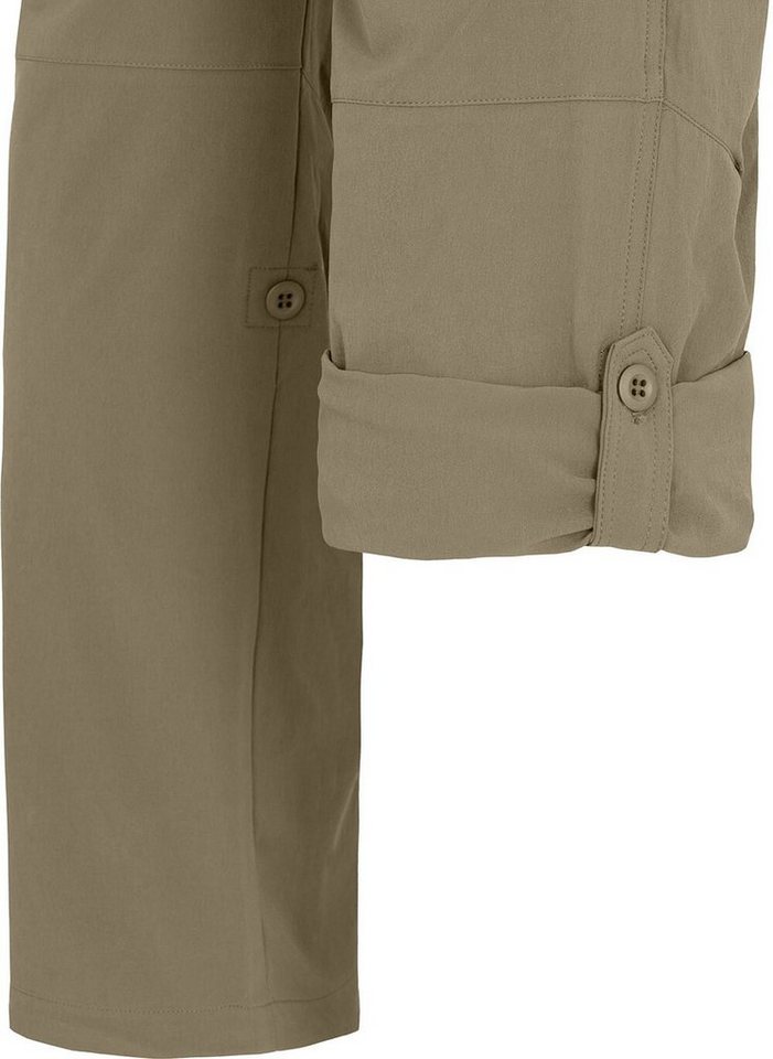 Bergson Outdoorhose REDWOOD Herren Wanderhose, vielseitig, pflegeleicht, Kurzgrößen, beige