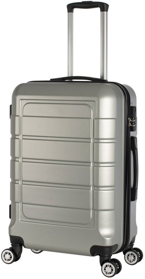 Cahoon Hartschalen-Trolley Koffer Hartschalenkoffer Trolley Reisekoffer 68 Liter = mittlere Größe, 4 Rollen Bild 4