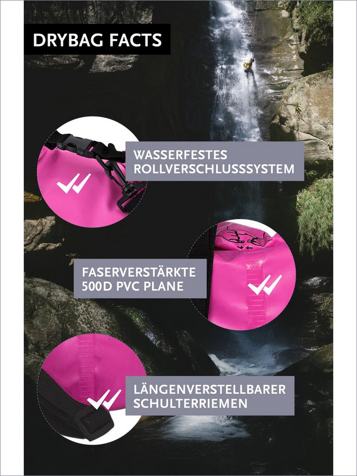 DonDon Drybag Beutel Trockentasche Trockenbeutel, wasserdichter outdoor Drybag Bild 3