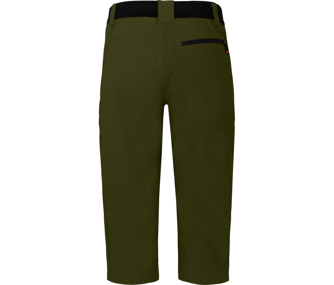 Bergson Outdoorhose PORI Capri Damen 3/4 Wanderhose, robust, elastisch, Normalgrößen, dunkel grün