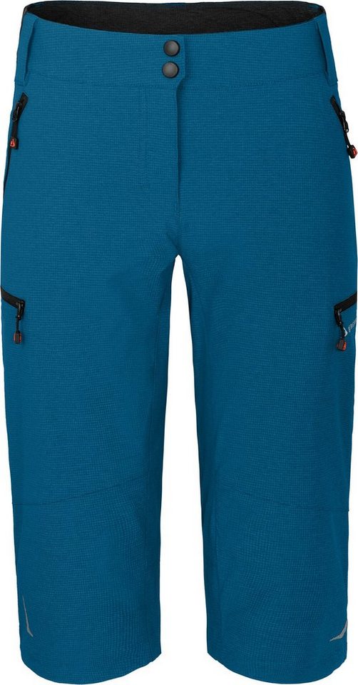 Bergson Fahrradhose VALLI Capri Damen 3/4 Radhose, robust, elastisch, Normalgrößen, Saphir blau Bild 2