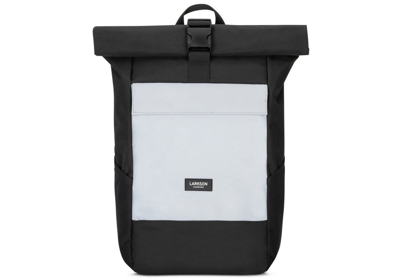 LARKSON Cityrucksack No 4 Reflective Laptop Rolltop Damen Herren Groß, Wasserabweisend