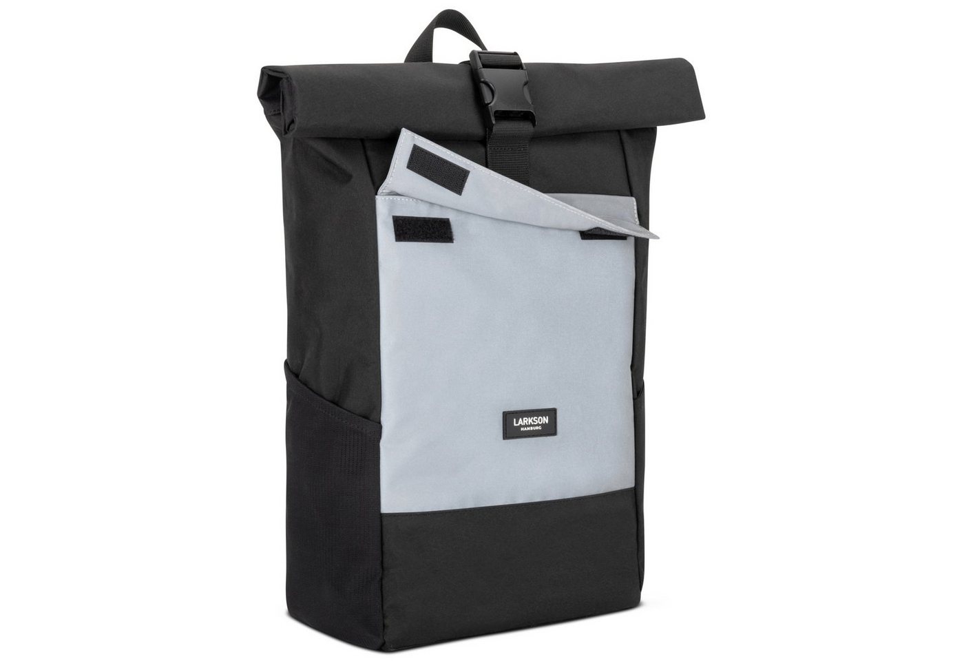 LARKSON Cityrucksack No 4 Reflective Laptop Rolltop Damen Herren Groß, Wasserabweisend Bild 3