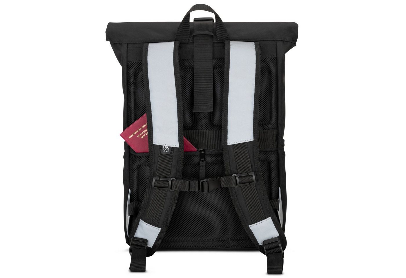 LARKSON Cityrucksack No 4 Reflective Laptop Rolltop Damen Herren Groß, Wasserabweisend Bild 5