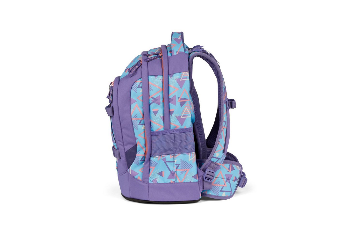 Satch Schulranzen Schulrucksack-Set PACK 80s Dance 3-teilig, Kollektion 2024 (3-teilig), Laptop-Fach, Your-Size-System, Schulranzen