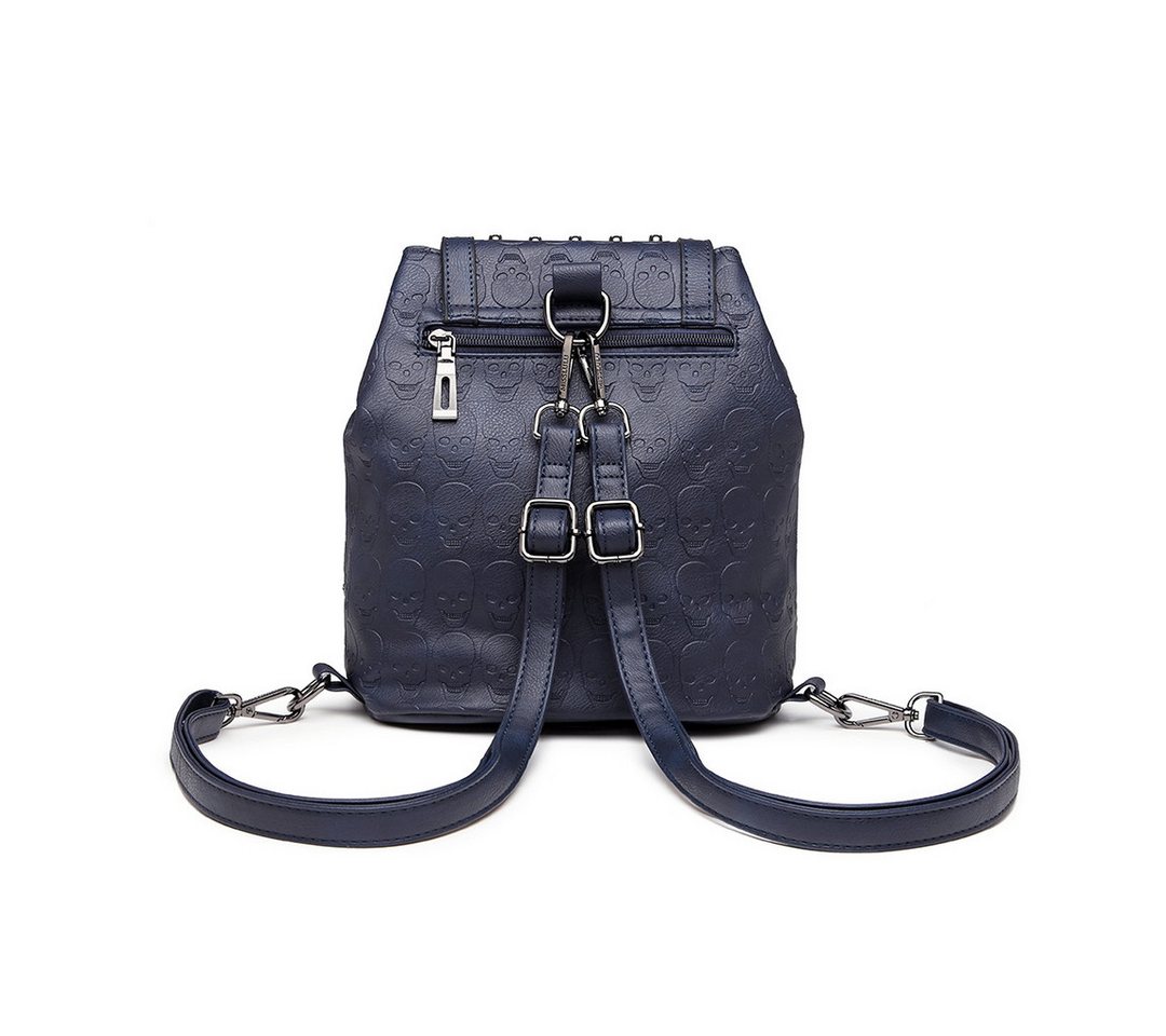Miss Lulu Rucksack Mode Rucksack, Handtaschen für Frauen mit Ketten-Schultergurt & Nieten