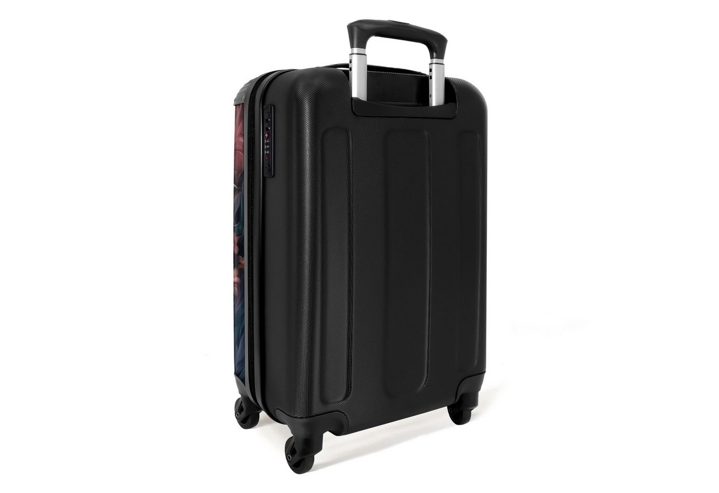 NoBoringSuitcases.com© Kinderkoffer Delfin und Fisch in der Unterwasserblumenwelt 55x35x20cm, 4 Rollen, Kinder Koffer Klein, Trolley Handgepäck, Reisekoffer Bild 2