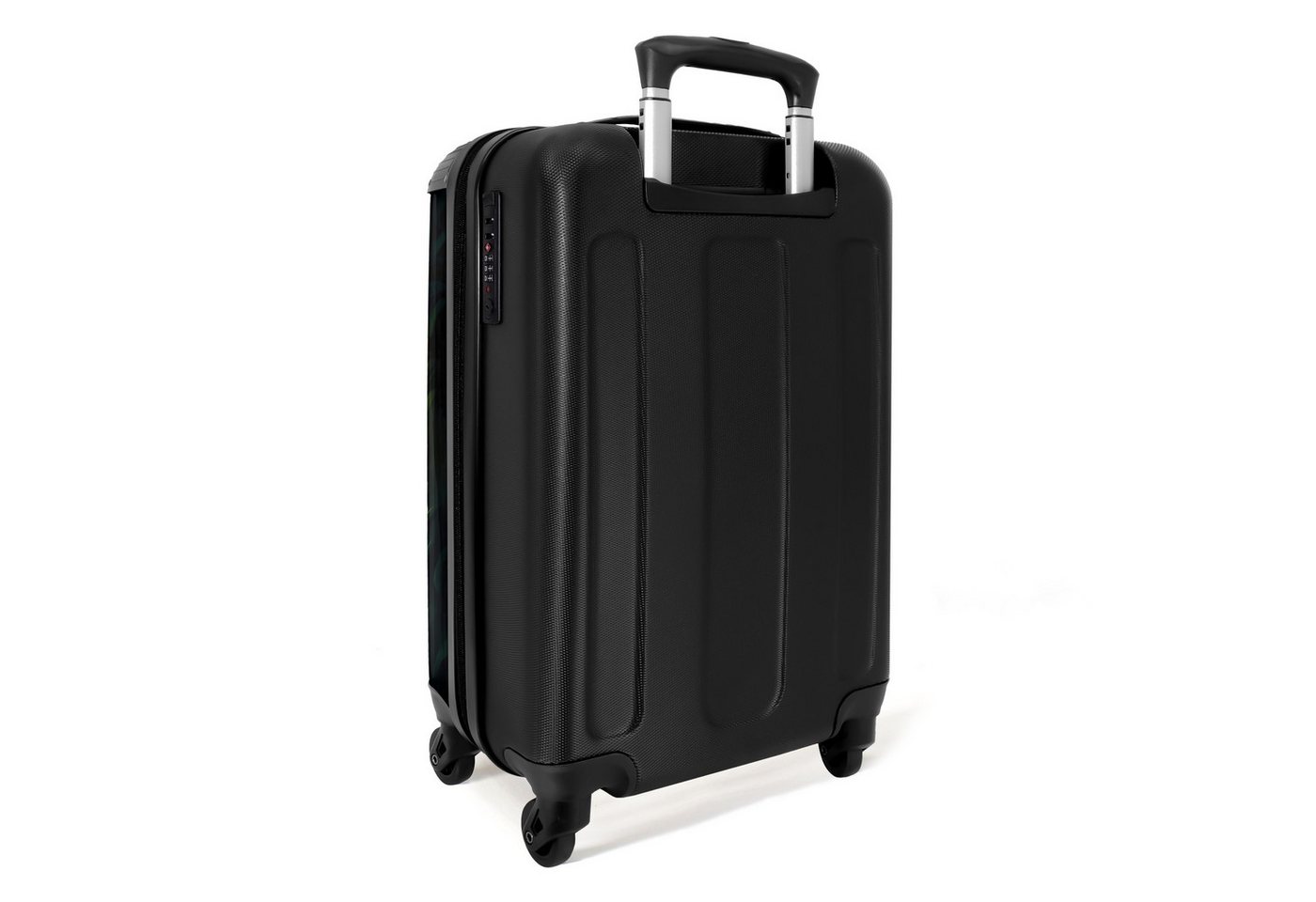 NoBoringSuitcases.com© Kinderkoffer Dinosaurier und Drache im feurigen Dschungeltal 55x35x20cm, Handgepäck Koffer, Hartschalenkoffer Kinder, Reisekoffer Jungen