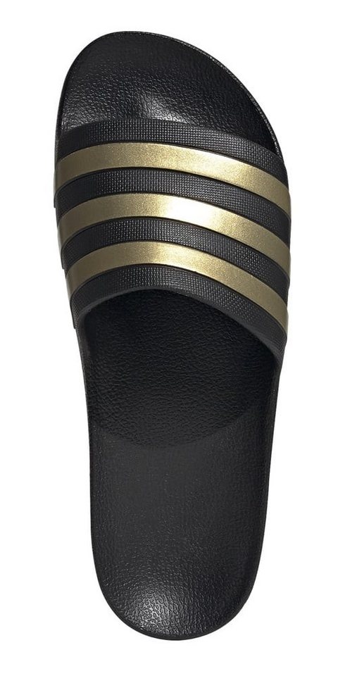 adidas Performance Adilette Aqua 3-Streifen schwarz/gold - 1 Paar Badeschuh Bild 4