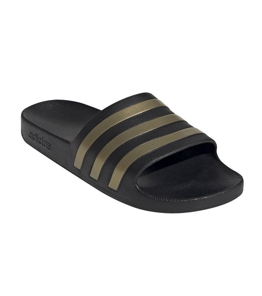 adidas Performance Adilette Aqua 3-Streifen schwarz/gold - 1 Paar Badeschuh Bild 5