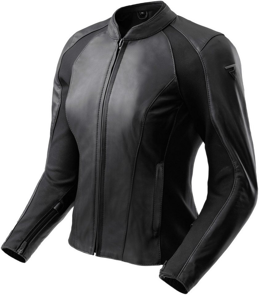 Rebelhorn Motorradjacke Siena Damen Motorrad Lederjacke Verbindungsreißverschluss,Ellenbogenprotektoren enthalten,Schulte Bild 4