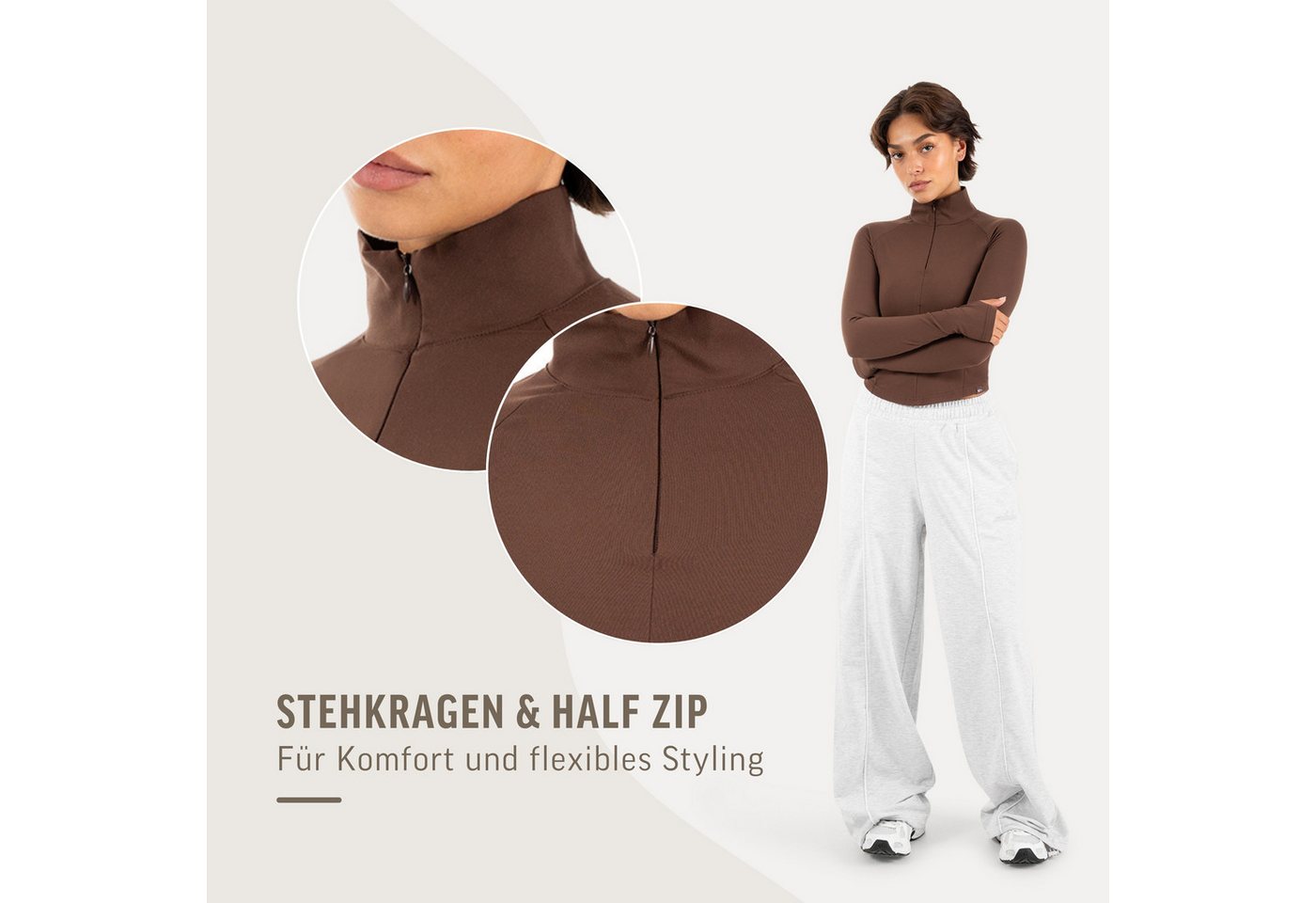 Smilodox Outdoorjacke Nuvolis Trainingsjacke Damen, atmungsaktive Jacke für Gym & Freizeit Slim Fit, Stehkragen, elastisch, sportlich, funktional