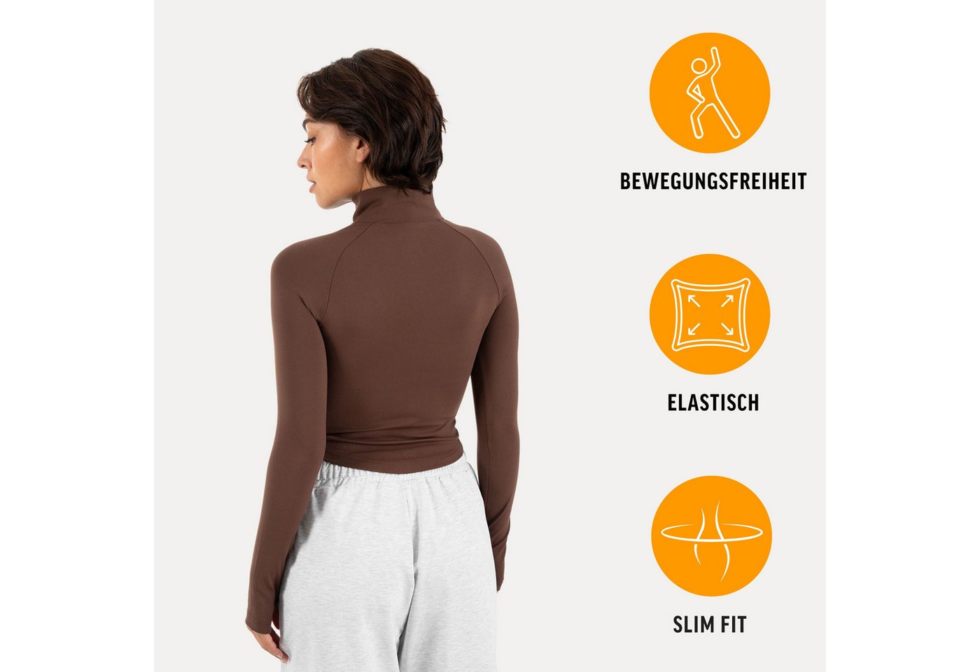 Smilodox Outdoorjacke Nuvolis Trainingsjacke Damen, atmungsaktive Jacke für Gym & Freizeit Slim Fit, Stehkragen, elastisch, sportlich, funktional Bild 2