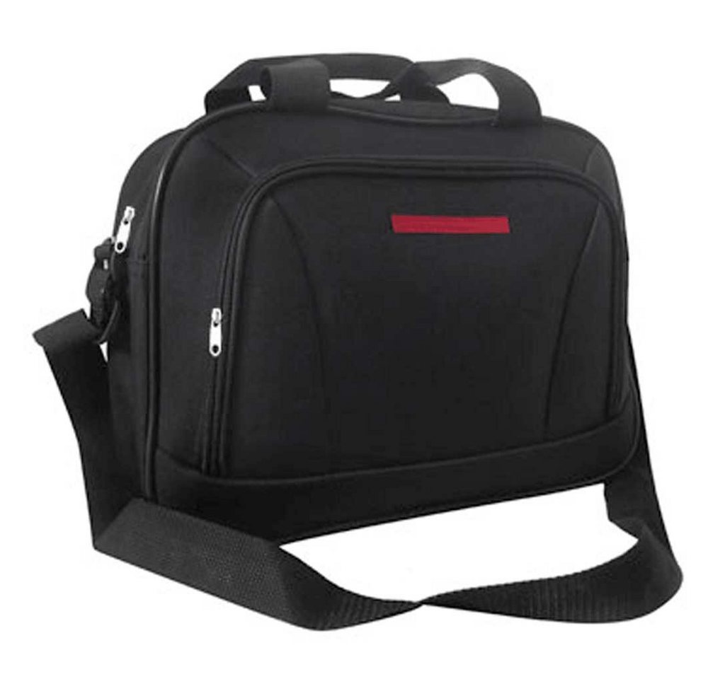 furnicato Koffer Trolley-Set 5-teilig S-M-L Schwarz, Stapelbares Koffer-Set mit Teleskopgriff, Kulturbeutel und Reisetasche Bild 4