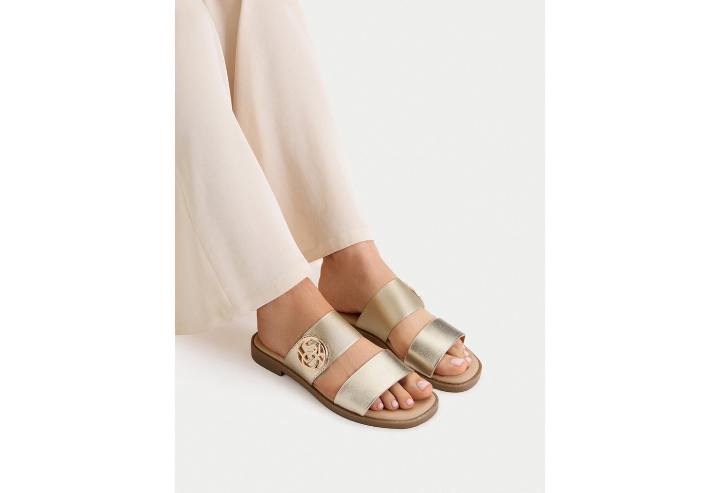 LASOCKI Lasocki Damen Flip-Flops Golden Badepantolette Bild 4