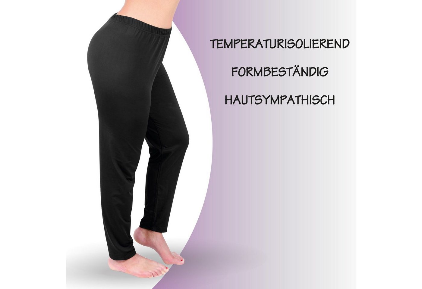 hemmy Fashion Thermounterhose Thermo Hose Damen Ski Unterwäsche, weiches Innenfutter Microfleece, Funktionsunterwäsche Bild 2