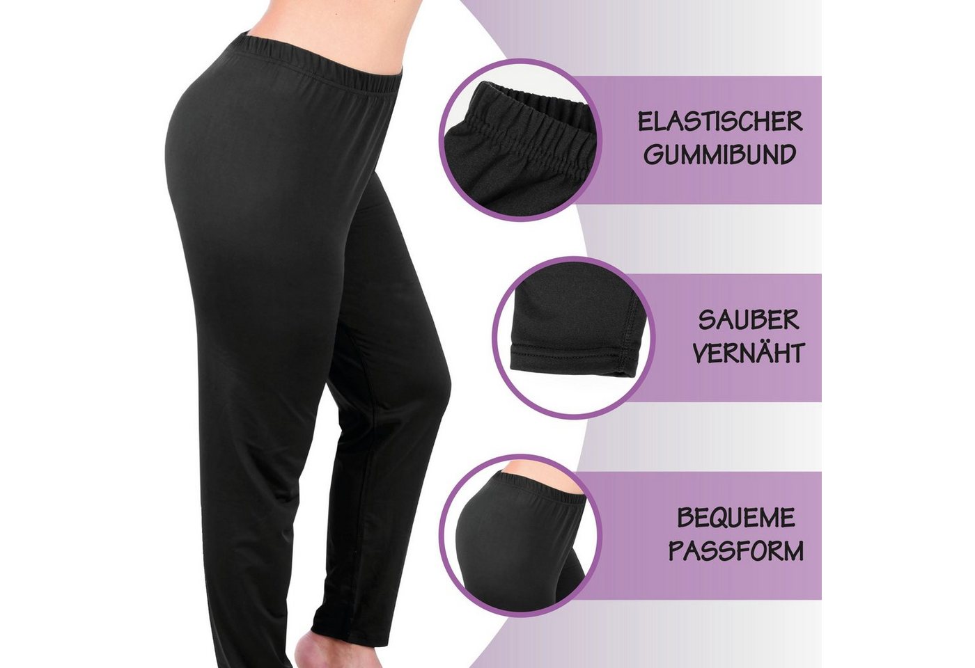 hemmy Fashion Thermounterhose Thermo Hose Damen Ski Unterwäsche, weiches Innenfutter Microfleece, Funktionsunterwäsche Bild 5