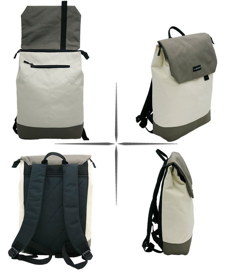 J JONES JENNIFER JONES Cityrucksack Damen Rucksack 14 Liter - Daypack mit Laptopfach/Tabletfach, gepolstertes Laptopfach Bild 4
