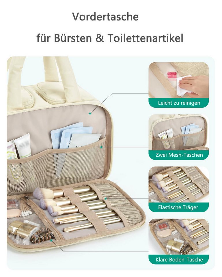 Cachito Kosmetiktasche Kulturbeutel Kulturtasche damen, Kulturbeutel herren, Große, Waschtasche Reise-Kulturtasche Bild 3